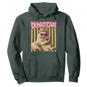 Funny Princess Cat Eating Donut Hoodie Sci-Fi Book Lover Gift