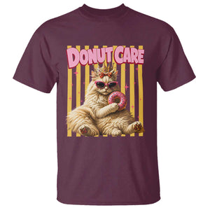 Funny Princess Cat Eating Donut T Shirt Sci-Fi Book Lover Gift
