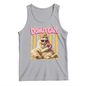 Funny Princess Cat Eating Donut Tank Top Sci-Fi Book Lover Gift