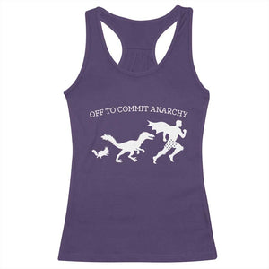 Funny Princess Cat Sci Fi Gift Racerback Tank Top Off To Commit Anarchy