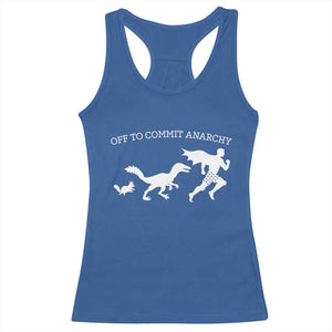 Funny Princess Cat Sci Fi Gift Racerback Tank Top Off To Commit Anarchy