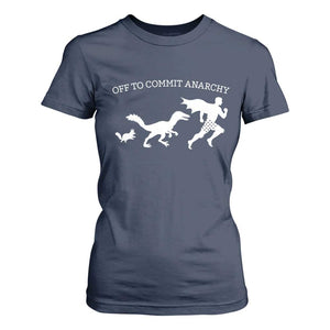Funny Princess Cat Sci Fi Gift T Shirt For Women Off To Commit Anarchy