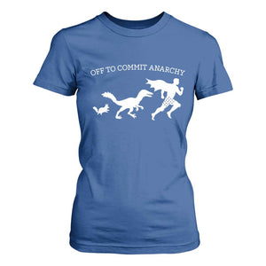 Funny Princess Cat Sci Fi Gift T Shirt For Women Off To Commit Anarchy