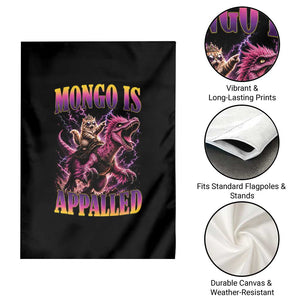 Fantasy Book Reader Geeky Cat Lover Garden Flag Mongo Is Appalled