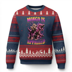 Fantasy Book Reader Geeky Cat Lover Ugly Christmas Sweater Mongo Is Appalled