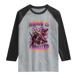 Fantasy Book Reader Geeky Cat Lover Raglan Shirt Mongo Is Appalled