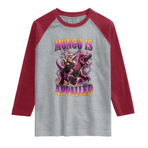 Fantasy Book Reader Geeky Cat Lover Raglan Shirt Mongo Is Appalled