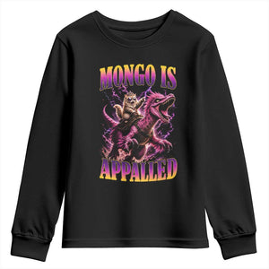 Fantasy Book Reader Geeky Cat Lover Youth Sweatshirt Mongo Is Appalled