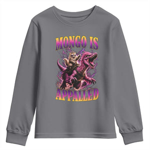 Fantasy Book Reader Geeky Cat Lover Youth Sweatshirt Mongo Is Appalled