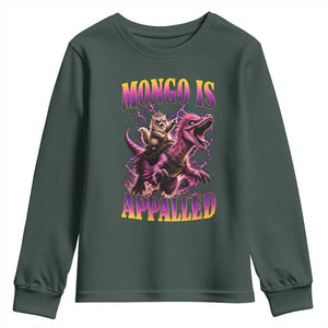 Fantasy Book Reader Geeky Cat Lover Youth Sweatshirt Mongo Is Appalled