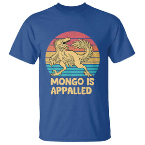 Mongo Is Appalled T Shirt Funny Dinosaur Gamer Book Lover Retro Gift