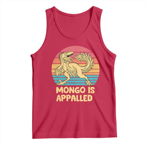 Mongo Is Appalled Tank Top Funny Dinosaur Gamer Book Lover Retro Gift