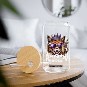 First Of All Im A Delight Princess Cat Quote Glass Can Sci-Fi Book Lover Gift TS12 Print Your Wear