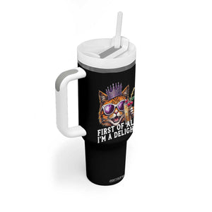 First Of All Im A Delight Princess Cat Quote Tumbler With Handle Sci-Fi Book Lover Gift TS12 Print Your Wear