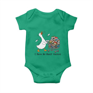 Funny Goose Book Lover Baby Onesie I Have No Shelf Control