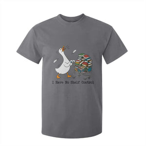 Funny Goose Book Lover T Shirt For Kid I Have No Shelf Control