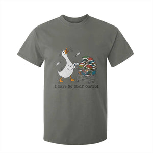 Funny Goose Book Lover T Shirt For Kid I Have No Shelf Control