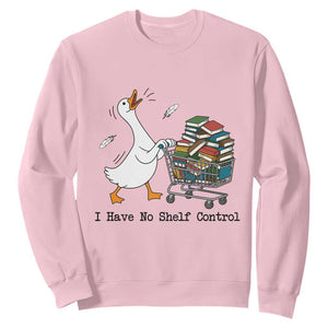 Funny Goose Book Lover Sweatshirt I Have No Shelf Control