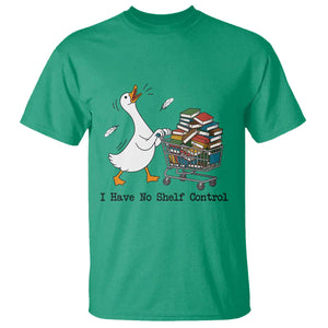 Funny Goose Book Lover T Shirt I Have No Shelf Control