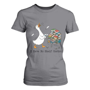 Funny Goose Book Lover T Shirt For Women I Have No Shelf Control