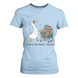 Funny Goose Book Lover T Shirt For Women I Have No Shelf Control