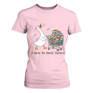 Funny Goose Book Lover T Shirt For Women I Have No Shelf Control