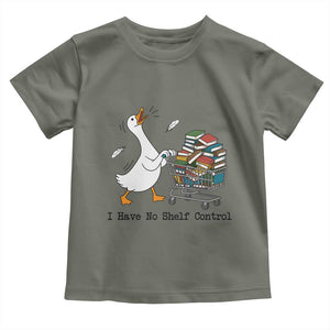 Funny Goose Book Lover Toddler T Shirt I Have No Shelf Control