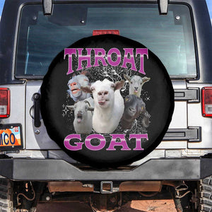 Funny Dirty Humor Spare Tire Cover Throat Goat TS12 No hole Black Print Your Wear