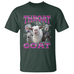 Funny Dirty Humor T Shirt Throat Goat TS12 Dark Forest Green Print Your Wear