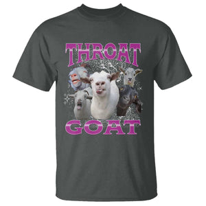 Funny Dirty Humor T Shirt Throat Goat TS12 Dark Heather Print Your Wear