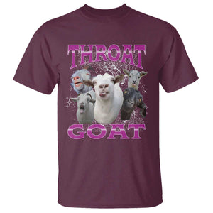 Funny Dirty Humor T Shirt Throat Goat TS12 Maroon Print Your Wear