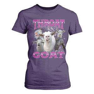 Funny Dirty Humor T Shirt For Women Throat Goat TS12 Purple Print Your Wear