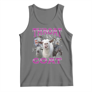Funny Dirty Humor Tank Top Throat Goat TS12 Black Heather Print Your Wear