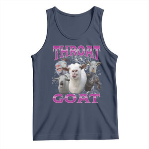 Funny Dirty Humor Tank Top Throat Goat TS12 Navy Print Your Wear