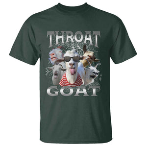 Funny Adult Humor T Shirt Throat Goat Meme TS12 Dark Forest Green Print Your Wear