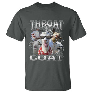 Funny Adult Humor T Shirt Throat Goat Meme TS12 Dark Heather Print Your Wear