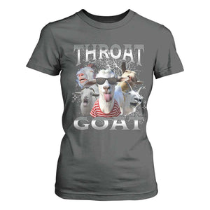 Funny Adult Humor T Shirt For Women Throat Goat Meme TS12 Dark Heather Print Your Wear