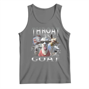 Funny Adult Humor Tank Top Throat Goat Meme TS12 Black Heather Print Your Wear