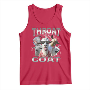 Funny Adult Humor Tank Top Throat Goat Meme TS12 Red Print Your Wear