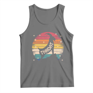 Raunchy Humor Tank Top Throat Goat Meme Gift TS12 Black Heather Print Your Wear