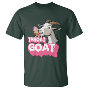 Throat Goat T Shirt Sarcastic Adult Humor TS12 Dark Forest Green Print Your Wear