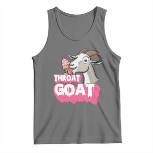 Throat Goat Tank Top Sarcastic Adult Humor TS12 Black Heather Print Your Wear
