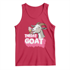Throat Goat Tank Top Sarcastic Adult Humor TS12 Red Print Your Wear