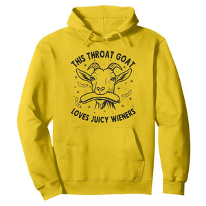 This Throat Goat Loves Juicy Wieners Hoodie Funny Adult Humor TS12 Daisy Print Your Wear