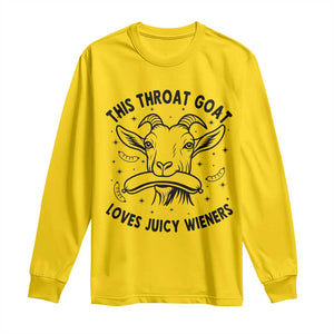 This Throat Goat Loves Juicy Wieners Long Sleeve Shirt Funny Adult Humor TS12 Daisy Print Your Wear