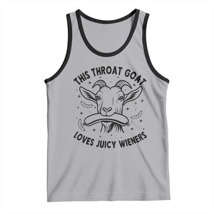 This Throat Goat Loves Juicy Wieners Tank Top Funny Adult Humor TS12 Athletic Heather Black Print Your Wear