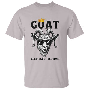 Goat Lover Gift T Shirt Funny Motivational Quote Be The G O A T TS12 Ice Gray Print Your Wear