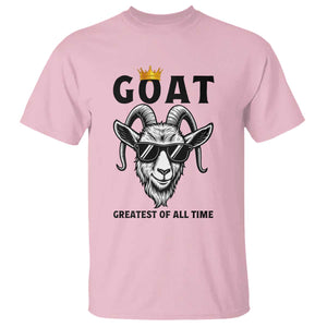 Goat Lover Gift T Shirt Funny Motivational Quote Be The G O A T TS12 Light Pink Print Your Wear