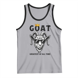 Goat Lover Gift Tank Top Funny Motivational Quote Be The G O A T TS12 Athletic Heather Black Print Your Wear