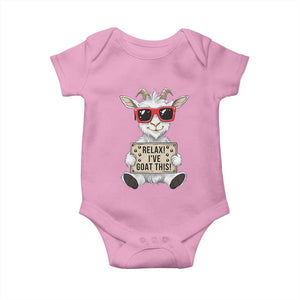 Relax I Have Goat This Baby Onesie Funny Goat Lover Gift TS12 Light Pink Print Your Wear